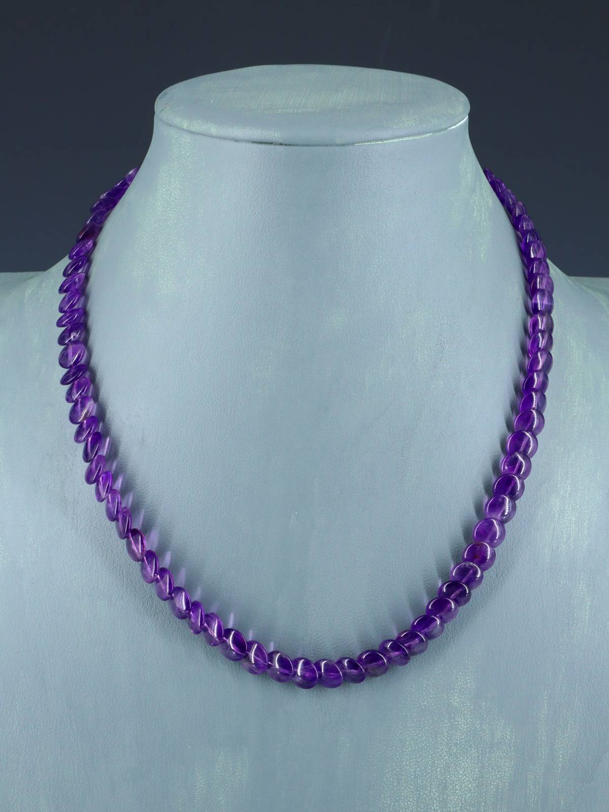 Navajo Single Strand Amethyst Necklace - PuebloDirect.com