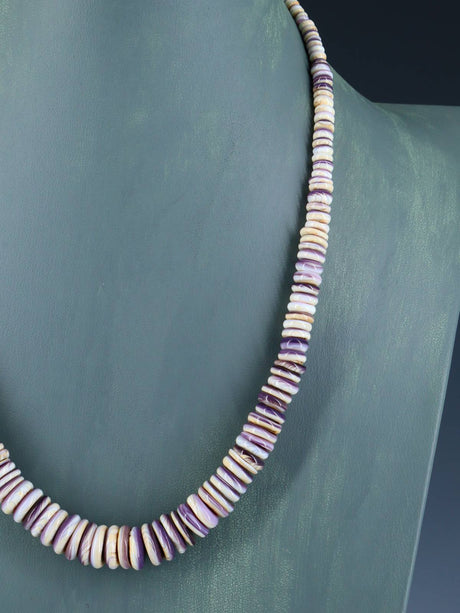 Navajo Single Strand Wampum Shell Necklace - PuebloDirect.com