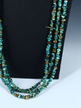 Native American Triple Strand Turquoise Necklace - PuebloDirect.com