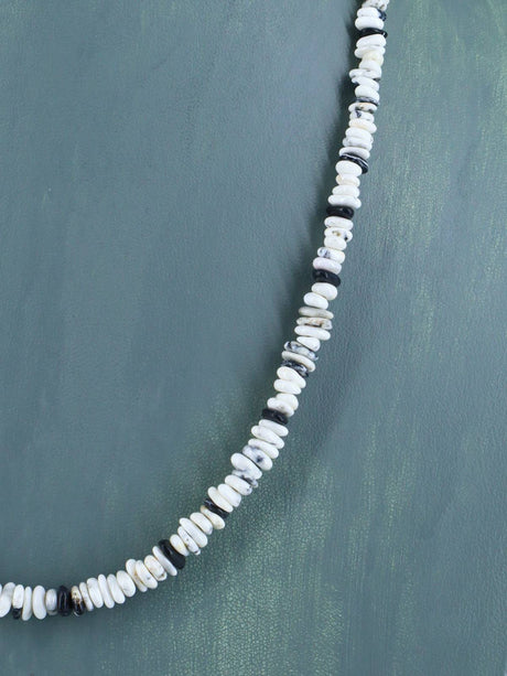 20" Native American White Buffalo Single Strand Necklace - PuebloDirect.com