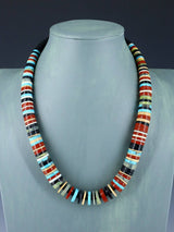 Native American Pipestone Turquoise and Shell Necklace