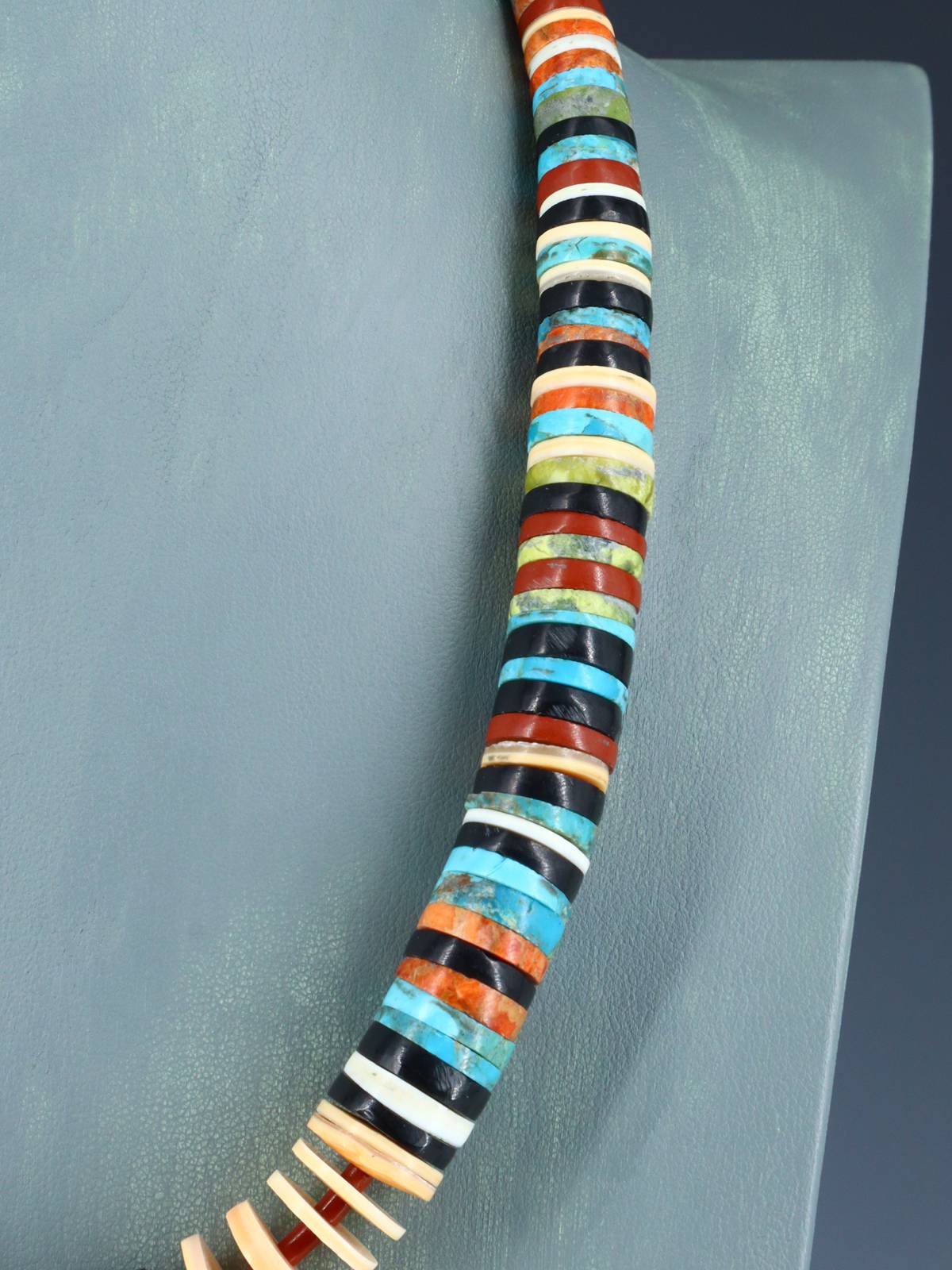 Native American Pipestone Turquoise and Shell Necklace