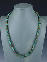 Native American Indian Jewelry Single Strand Turquoise Necklace - PuebloDirect.com