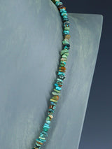 Native American Indian Jewelry Single Strand Turquoise Necklace - PuebloDirect.com