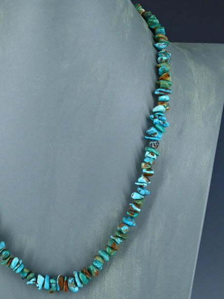 Native American Indian Jewelry Single Strand Turquoise Necklace - PuebloDirect.com