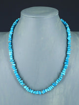 Native American Indian Jewelry Single Strand Turquoise Necklace - PuebloDirect.com