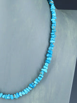 Native American Indian Jewelry Single Strand Turquoise Necklace - PuebloDirect.com