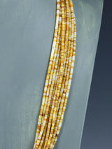 Native American Santo Domingo Shell Heishi Necklace and Earring Set - PuebloDirect.com