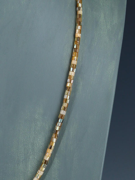 Native American Jewelry Single Strand Abalone Necklace - PuebloDirect.com