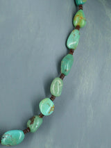 Native American Single Strand Turquoise and Heishi Necklace - PuebloDirect.com