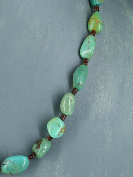 Native American Single Strand Turquoise and Heishi Necklace - PuebloDirect.com