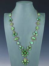 Bijoux amérindiens Collier lariat turquoise en argent sterling Sonora Gold