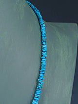 21" Navajo Single Strand Egyptian Turquoise Necklace