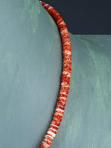 18" Navajo Single Strand Spiny Oyster Necklace