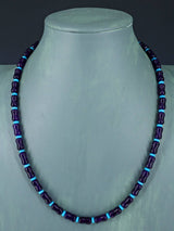 Navajo Single Strand Amethyst and Sleeping Beauty Turquoise Necklace