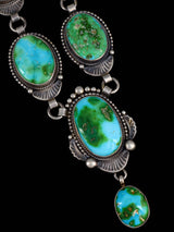 Native American Jewelry Sonoran Gold Turquoise Lariat Necklace
