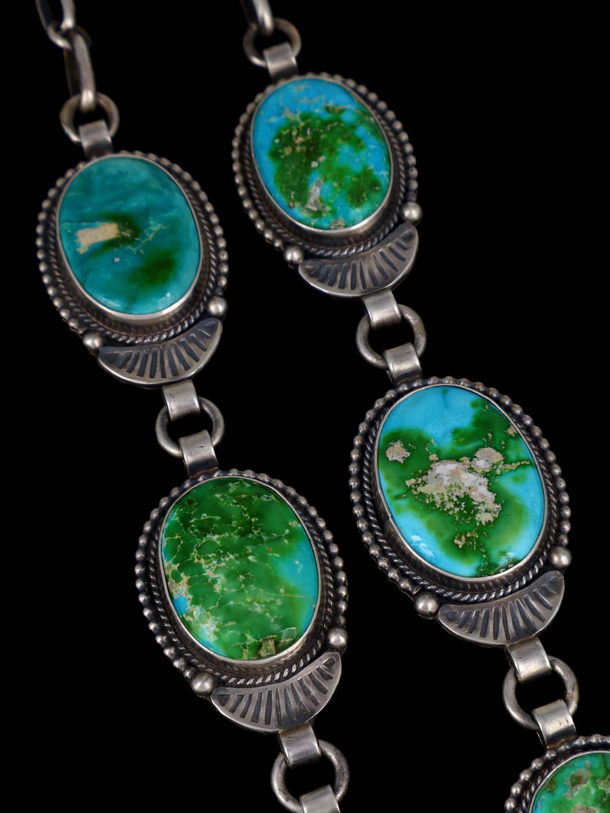 Native American Jewelry Sonoran Gold Turquoise Lariat Necklace