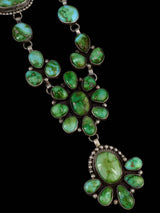 Bijoux amérindiens Collier lariat turquoise en argent sterling Sonora Gold