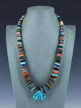 Native American Indian Jewelry Single Strand Multistone Necklace - PuebloDirect.com