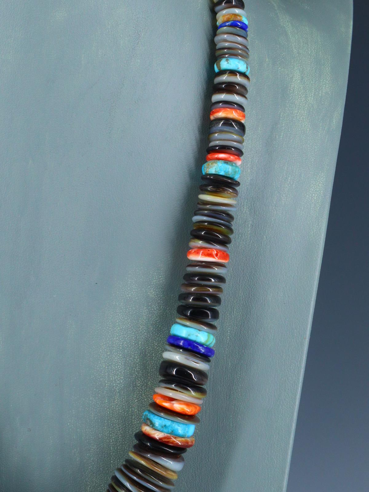 Native American Indian Jewelry Single Strand Multistone Necklace - PuebloDirect.com