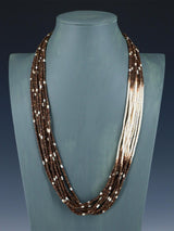 Native American Santo Domingo Ten Strand Heishi Necklace - PuebloDirect.com