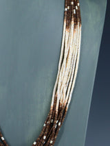 Native American Santo Domingo Ten Strand Heishi Necklace - PuebloDirect.com