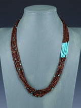 Native American Santo Domingo Ten Strand Heishi Necklace - PuebloDirect.com