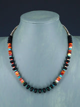 Native American Jewelry Multi Stone Necklace - PuebloDirect.com