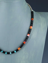 Native American Jewelry Multi Stone Necklace - PuebloDirect.com