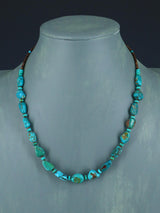 Native American Jewelry Turquoise and Heishi Necklace - PuebloDirect.com