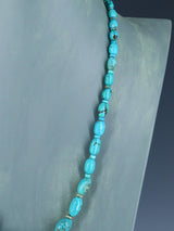 Native American Turquoise Beaded Single Strand Necklace - PuebloDirect.com
