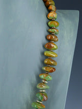 Native American Turquoise Beaded Single Strand Necklace - PuebloDirect.com