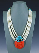 Collier amérindien de mosaïque de jet noir de Saint-Domingue