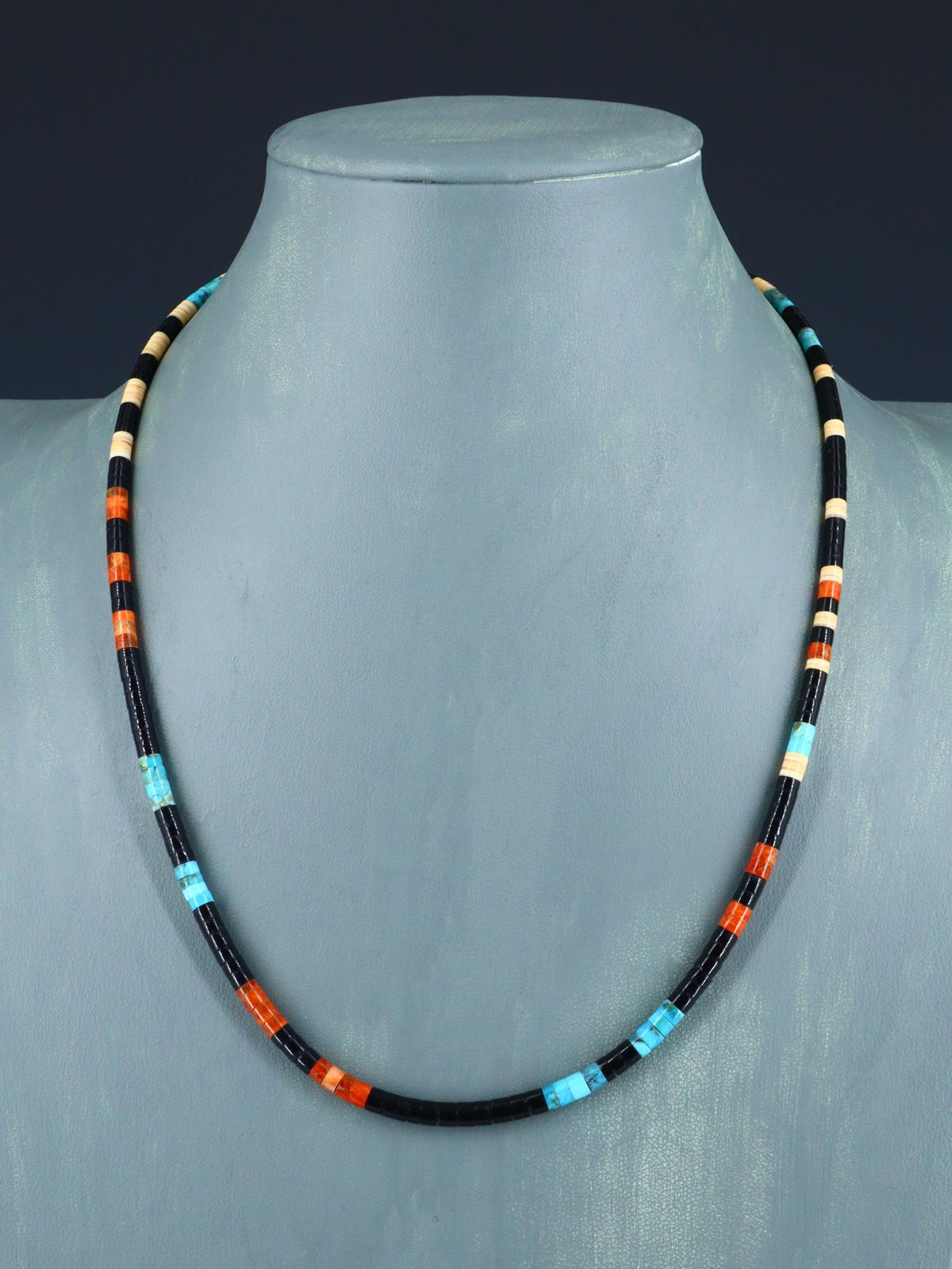 20" Native American Indian Santo Domingo Heishi Necklace