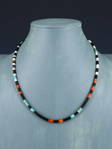 18" Native American Indian Santo Domingo Heishi Necklace