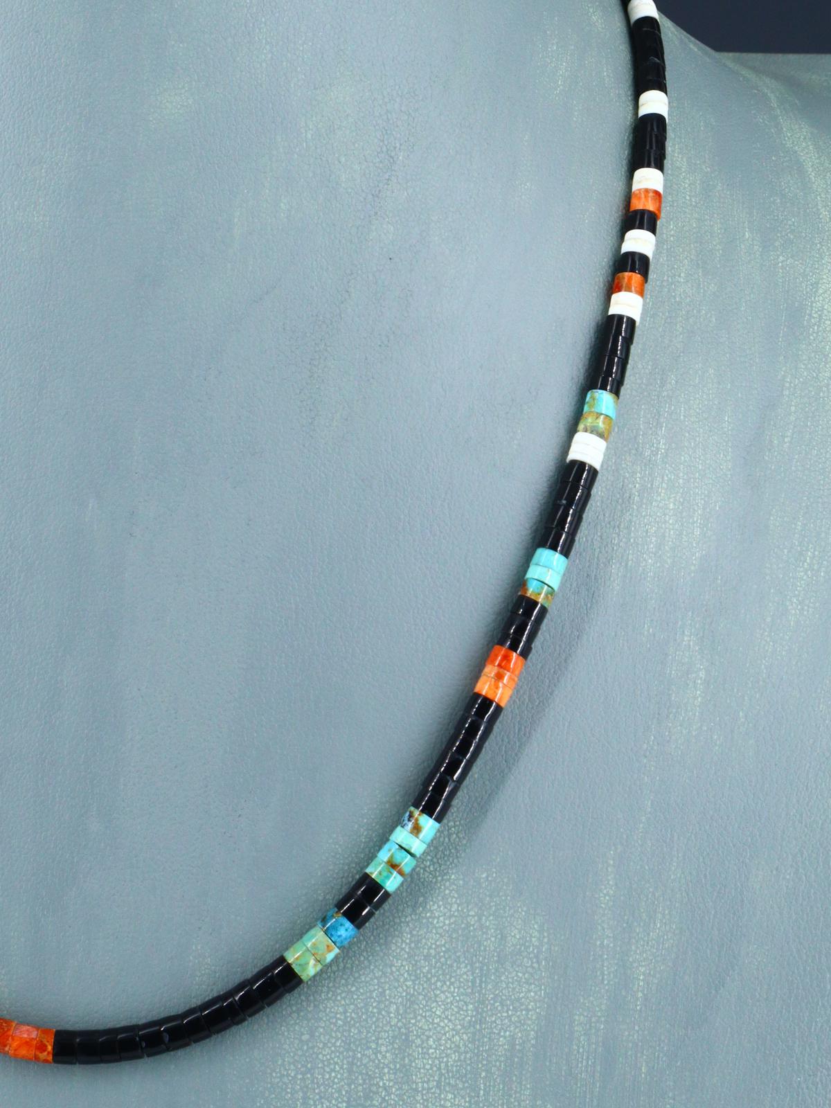20" Native American Indian Santo Domingo Heishi Necklace
