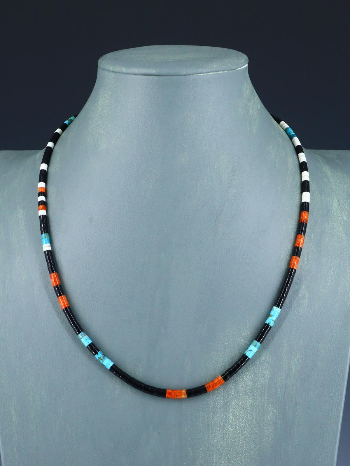 20" Native American Indian Santo Domingo Heishi Necklace