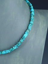 Native American Indian Jewelry Single Strand Turquoise Necklace