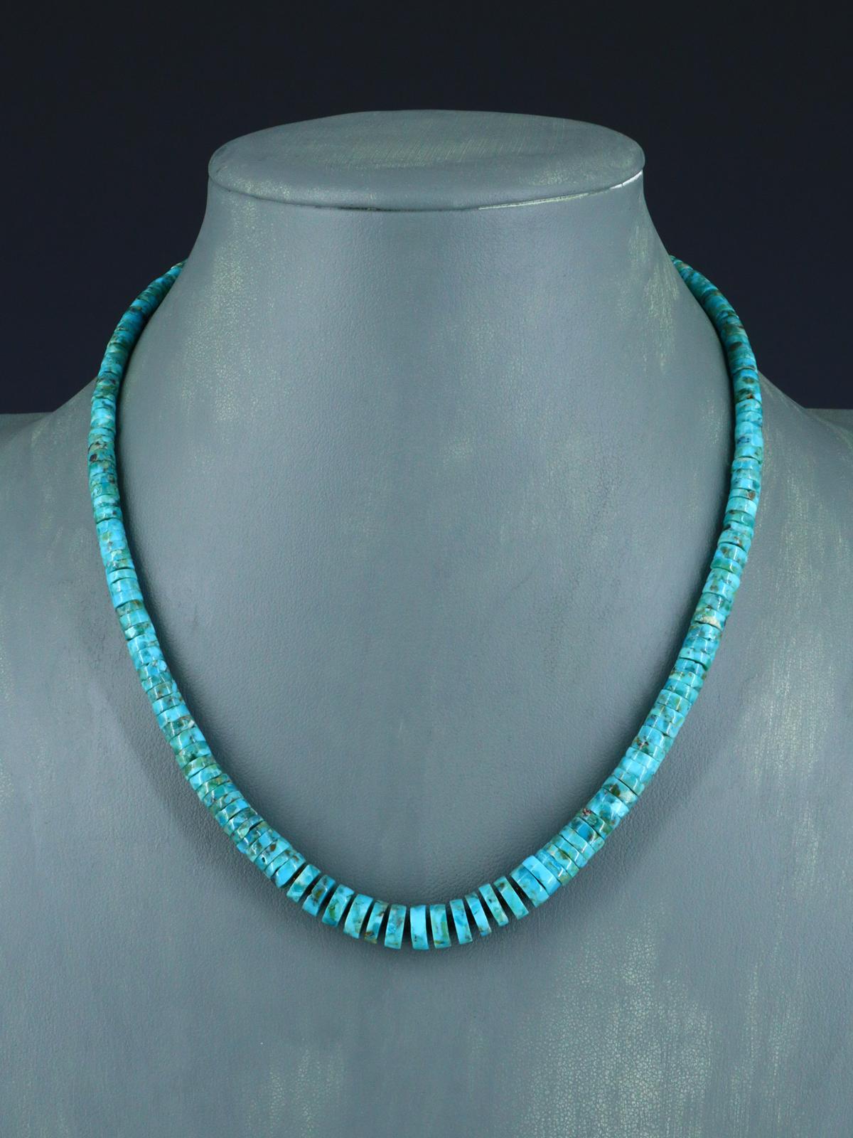 Native American Jewelry Single Strand Turquoise Necklace