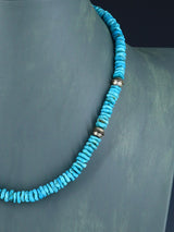 Native American Jewelry Single Strand Turquoise Necklace