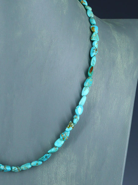 Native American Jewelry Turquoise Single Strand Necklace