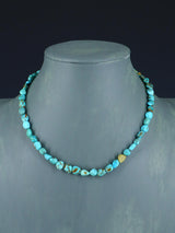 16" Native American Jewelry Turquoise Choker Necklace