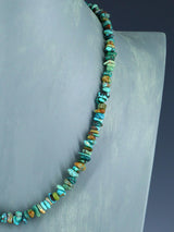 Native American Jewelry Single Strand Turquoise Nugget Necklace