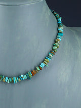 Native American Jewelry Single Strand Turquoise Nugget Necklace