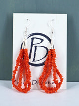 Native American Eleven Strand Coral Necklace