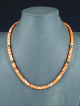 Native American Jewelry Single Strand Spiny Oyster Necklace