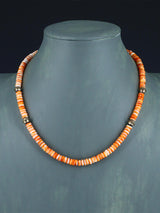 Native American Jewelry Single Strand Spiny Oyster Necklace