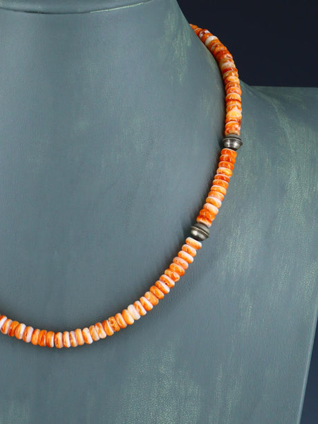 Native American Jewelry Single Strand Spiny Oyster Necklace