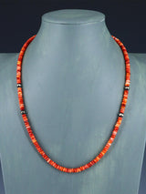 Native American Jewelry Single Strand Spiny Oyster Necklace