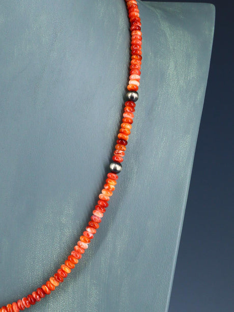 Native American Jewelry Single Strand Spiny Oyster Necklace